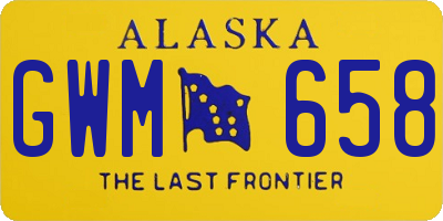 AK license plate GWM658