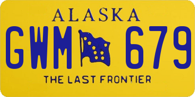 AK license plate GWM679