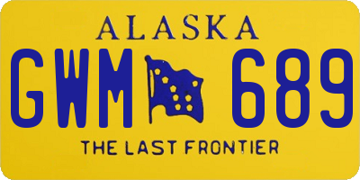AK license plate GWM689