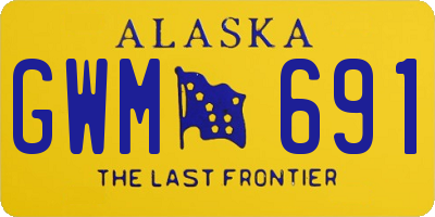 AK license plate GWM691