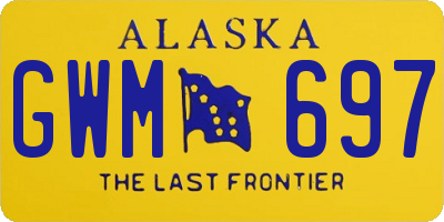 AK license plate GWM697
