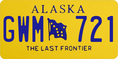 AK license plate GWM721