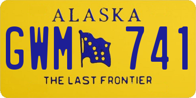 AK license plate GWM741