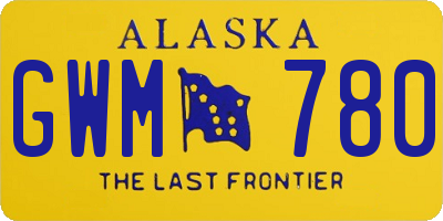 AK license plate GWM780