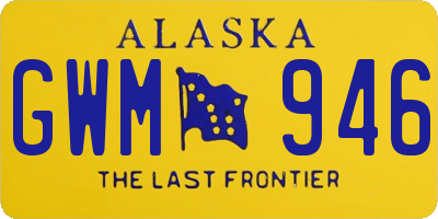 AK license plate GWM946
