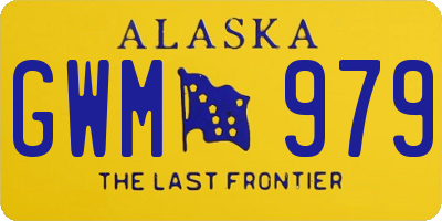 AK license plate GWM979