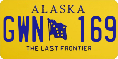 AK license plate GWN169