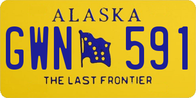 AK license plate GWN591