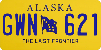 AK license plate GWN621