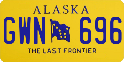 AK license plate GWN696