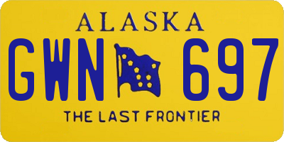 AK license plate GWN697