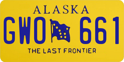 AK license plate GWO661