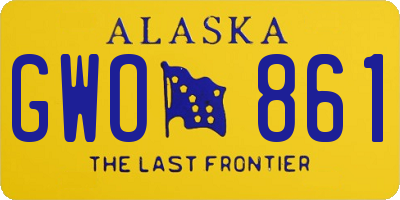 AK license plate GWO861
