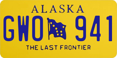 AK license plate GWO941