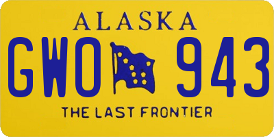 AK license plate GWO943