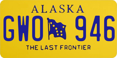 AK license plate GWO946