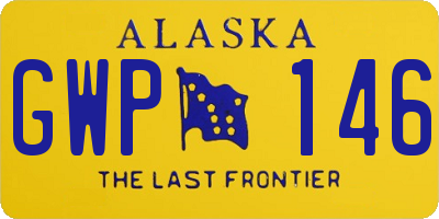 AK license plate GWP146