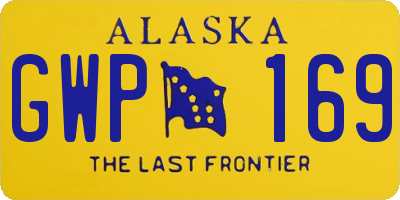 AK license plate GWP169