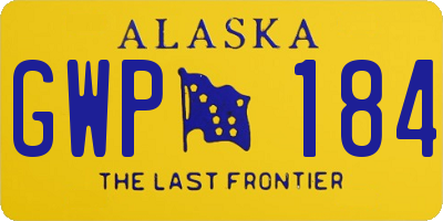 AK license plate GWP184