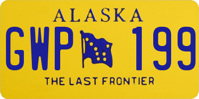 AK license plate GWP199