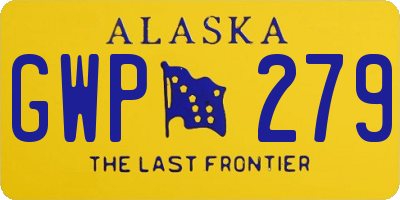 AK license plate GWP279