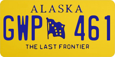 AK license plate GWP461