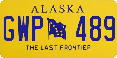 AK license plate GWP489