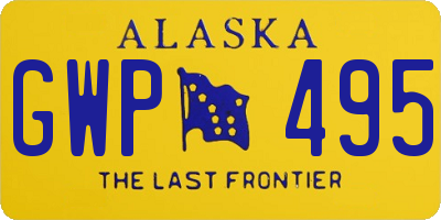 AK license plate GWP495