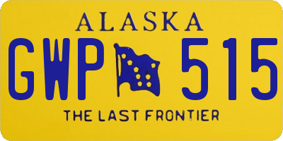 AK license plate GWP515