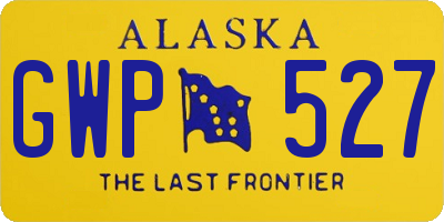 AK license plate GWP527
