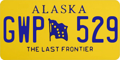 AK license plate GWP529