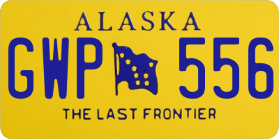 AK license plate GWP556
