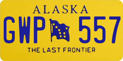 AK license plate GWP557