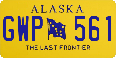 AK license plate GWP561