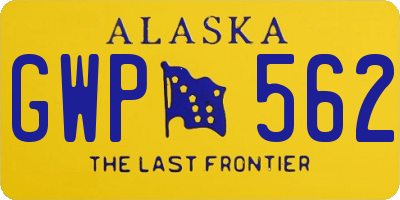 AK license plate GWP562