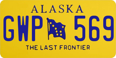 AK license plate GWP569