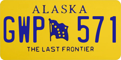 AK license plate GWP571