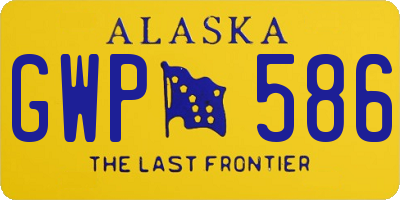 AK license plate GWP586