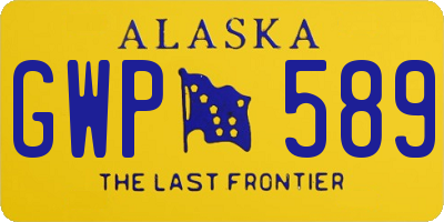 AK license plate GWP589