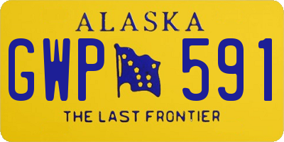 AK license plate GWP591
