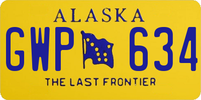 AK license plate GWP634