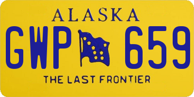 AK license plate GWP659