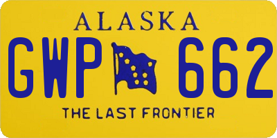 AK license plate GWP662