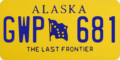 AK license plate GWP681