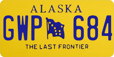 AK license plate GWP684