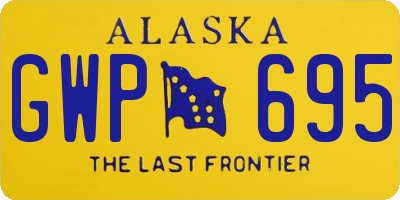 AK license plate GWP695