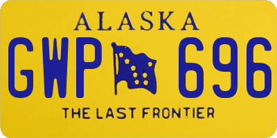 AK license plate GWP696