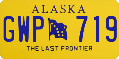 AK license plate GWP719