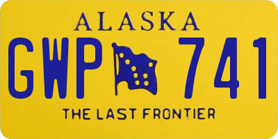 AK license plate GWP741