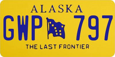 AK license plate GWP797